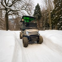 Chariot de golf électrique pour marché de gros, 2, 4 ou 6 places, moteur AC 72V 7.5KW, batterie au lithium, pour manutention de caisses et palettes en entrepôt