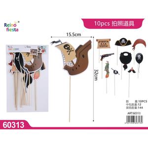 10 pz pirata PVC schiuma foto oggetti di scena personalizzabili dimensioni decorazione del partito per addio al nubilato e altri eventi - Product Image 1