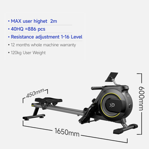 Máquina de <span class=keywords><strong>Remo</strong></span> YPOO con Ajuste de Resistencia de 1 a 16 Niveles, Máquina de <span class=keywords><strong>Remo</strong></span> para el Hogar - Product Image 3