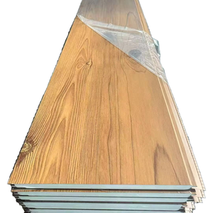 Sang Trọng Giả Gỗ Tường Hệ Thống Đúc Sẵn EPS Lõi Bánh Sandwich Siding Hội Đồng Quản Trị Cho Ngoại Thất Và Nội Thất Bức Tường Mạ Kẽm Mái Thép - Product Image 1