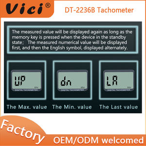 Vici <span class=keywords><strong>3</strong></span>-in-1 RPM fan motor çamaşır makinesi kağıt yapımı otomobil ve gemi uygulaması için yüzey hızı testi takometre döndürün - Product Image 4