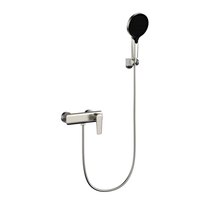 Ensemble de douche à main haute pression chromé WEIHAO avec support mural réglable et cartouche en céramique pour salle de bain domestique