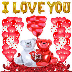 Nouveau Ballon Imprimé Love 12 "18" Love Hug Bear Confession Décoration de Mariage Confession Ballon Saint Valentin - Product Image 6