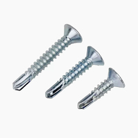 Sekrup Bor Sendiri DIN7504P Zinc CSK Baja Karbon Berlapis Seng Kepala Datar Countersunk Phillips TEK untuk Panel Pintu Logam M4.2 M5.5