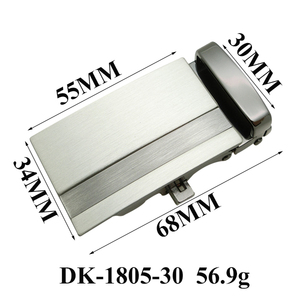 30mm Zinklegierung Einhand-Automatik-Gürtelschnalle - Nickelfrei, Ratschenschnalle mit Gummi, OEM/ODM Verfügbar, Neutraler Stil DK-1805-30 - Product Image 2