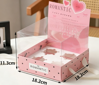 Boîte à gâteau pour la Fête des Mères 2026, emballage en papier, boîte à gobelets, accessoires décoratifs, coffret cadeau pour couple, en stock