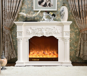 Cheminée électrique moderne avec simulation de décoration Console de chauffage à flamme intérieure Cheminée électrique avec bordure de cheminée Prix - Product Image 4