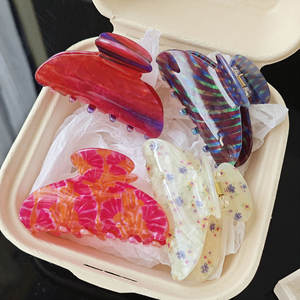 กิ๊บติดผมลายเรโทรคลาสสิก กิ๊บหนีบผมสวยหรูและประณีต กิ๊บหนีบผมอะซิเตท - Product Image 1