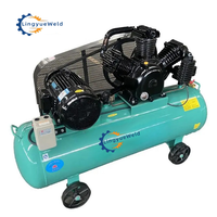 LINGYUE 150L Compresseur d'air à piston haute pression portable et silencieux 380V Moteur Lubrification du moteur Composant du noyau refroidi par air