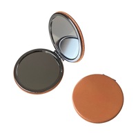 Monogram Design Charm Miroir de maquillage pliable double face Miroir de poche intelligent