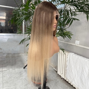 <span class=keywords><strong>Parrucca</strong></span> Completa con Base in Seta, 100% Capelli Umani, <span class=keywords><strong>Parrucca</strong></span> con Base Interamente in Seta, Capelli Cinesi, Nodi Nascosti, Effetto Cuoio Capelluto Naturale, <span class=keywords><strong>Parrucca</strong></span> con Top in Seta per Donne - Product Image 6