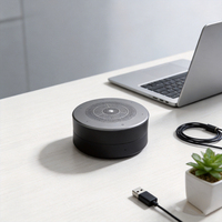 360 °   Microphone de conférence avec réduction de bruit DSP intégrée, haut-parleur USB-C Plug & Play, micro de réunion pour Zoom/Teams