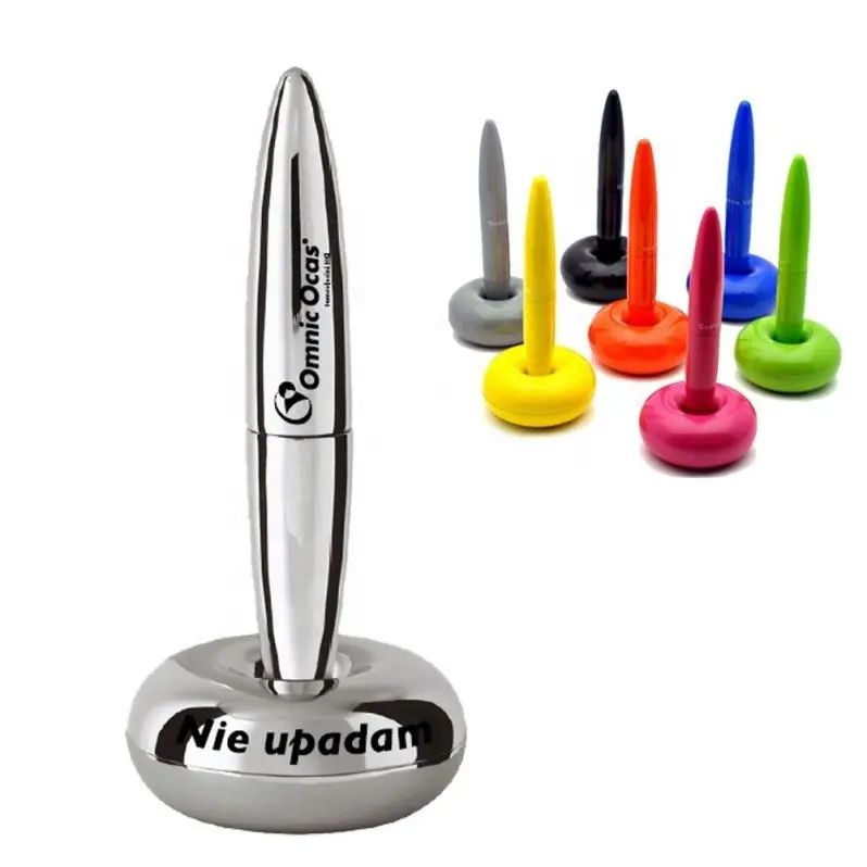 2023 nouvelles idées nouveauté stylo flottant magnétique en métal, support de stylo à bille, stylo flottant magnétique à dénudage en métal, recharge