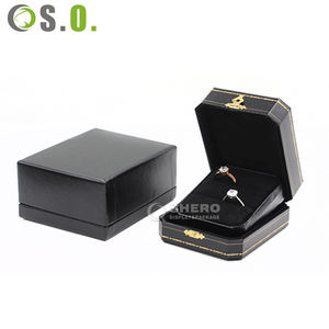 Custom logo Luxury <b>Jewelry</b> Packaging Gift Boxes High End PU Faux <b>Leather</b> <b>Jewelry</b> Boxes - Product Image 3
