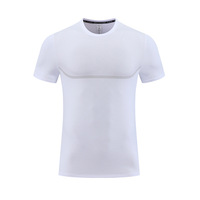 T-shirt d'entraînement de fitness d'été respirant pour hommes chemise de course en plein air à séchage rapide vêtements de sport à manches courtes en soie de glace lâche