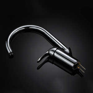 Robinet de cuisine monocommande chromé avec douchette extractible et cache-trou - Product Image 4