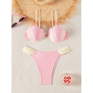 <span class=keywords><strong>Bikini</strong></span> Sexy con <span class=keywords><strong>Push</strong></span>-<span class=keywords><strong>Up</strong></span>, Modelo 2026, Varios Colores, Cintura Baja, Alta Calidad, Conjunto de 2 Piezas - Product Image 5