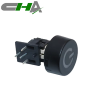 Série C601 12 Volts Type à Angle Droit 12 v 12mm LED Illuminée Étanche Mini Bouton-Poussoir Interrupteur Tactile avec Capuchon