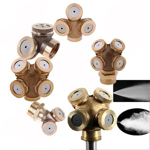 Adjustable Irrigation Sprayer Sprinklers Micro Porous Hole Thread Brass Water Cooling Drip Garden Misting Nozzle Lawn