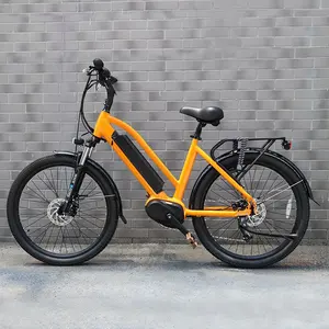 Ncyclebike 새로운 디자인 36v 250w bafang M400 중반 드라이브 모터 전기 자전거 자전거 26 인치 도시 ebike 전자 자전거