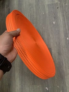 Sangle en polyester orange de 3,8 cm, sangle de fixation de cargaison robuste de 1,5 tonne, sangle de fixation industrielle haute résistance - Product Image 3