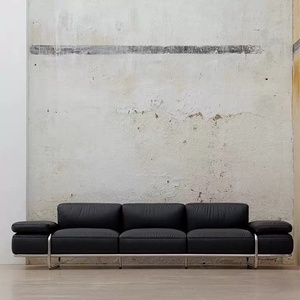 बेडरूम के लिए बहॉस-शैली की उच्च-शैली वाली सीधी-रेखा सोफे मल्टी-सीट लेदर लिविंग रूम विला व्यापार वार्ता के लिए - Product Image 2