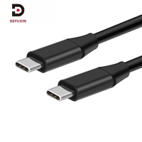 Cable USB 3.1 Tipo C a C DFX con todas las funciones, 60W 3A, carga rápida, video 4K 60Hz para Laptop Hub