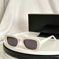 Lunettes de soleil unisexes en PC, monture carrée personnalisable, verres colorés de luxe, protection UV400, pour l'extérieur et la plage