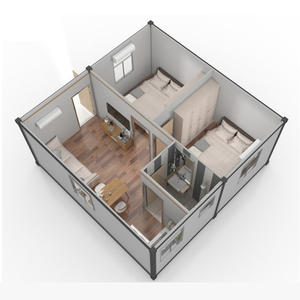 Casa pequeña portátil Modular prefabricada con baño, contenedor encantador de bajo coste de China, <span class=keywords><strong>casas</strong></span> móviles prefabricadas - Product Image 2