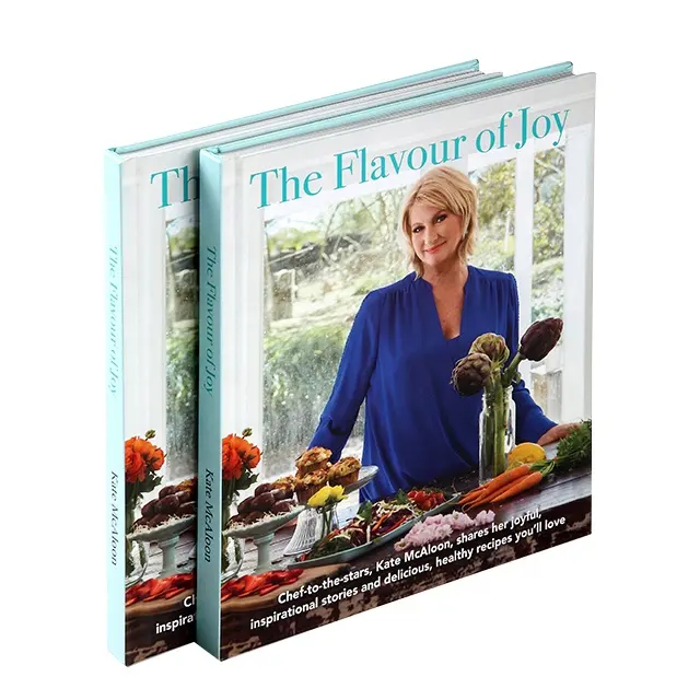 Majalah Hardcover Resep Memasak Buku Makanan Gourmet Pencetakan Kustom