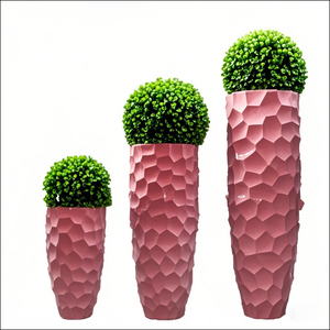 Outdoor Resin <b>Flower</b> Pots Durable Plastic Planter Lightweight Vase for Balcony Garden Decoration Large Capacity Pot - Product Image 1