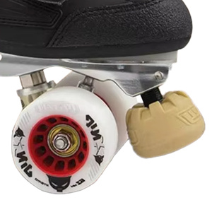 Patins à roulettes <span class=keywords><strong>quad</strong></span> haut de gamme pour adultes, deux rangées, 4 roues, roues lumineuses, roulements ILQ9-PRO, durables, imperméables, respirants, noirs, 50 kg+ - Product Image 5
