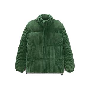 Vestes en velours côtelé d'hiver personnalisées, vestes matelassées en velours côtelé jumbo chaudes pour hommes - Product Image 5