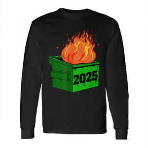 T-shirt à manches longues Dumpster Fire 2025 – Vêtement promotionnel - Product Image 2