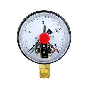 Hot Sales Electric Contact Pressure Gauge 25 Mpa ZG1/2 Copper Joint Manometer Hydraulic Pressure Gauge