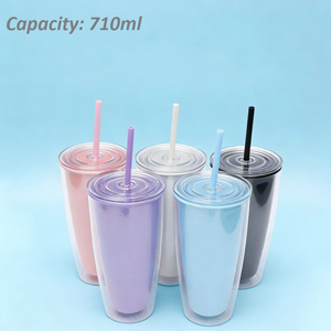 Vaso de Plástico Ecológico de 710 ml con Logotipo Personalizable, para Deportes, Fiestas, Campamentos y Viajes - Product Image 2