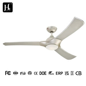 Ventilateur de plafond LED à moteur CC 52 pouces, 3 pales, télécommande, 6 vitesses, profil bas, pour salons - Vente en gros - Product Image 6