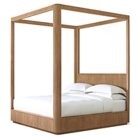 Mobilier chambre luxe modernisme box design lits en bois massif king size