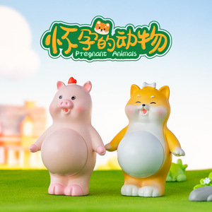 ตุ๊กตาเรซิ่นรูปสัตว์ตั้งครรภ์ ยู โม คราฟท์ ของสะสมขนาดเล็ก สำหรับเป็นของขวัญและของตกแต่ง - Product Image 4