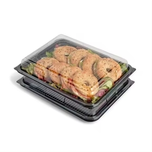 Party Trays for Sandwiches Large <strong>Platters</strong> for Catering <strong>Platter</strong> Trays <strong>Disposables</strong> <strong>Platter</strong> Trays With Lid - Product Image 2