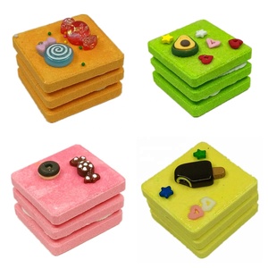 Bombes <span class=keywords><strong>de</strong></span> <span class=keywords><strong>bain</strong></span> artisanales populaires aux ingrédients naturels, biologiques, mignonnes pour enfants, riches en bulles, en forme <span class=keywords><strong>de</strong></span> biscuits sandwich - Product Image 2