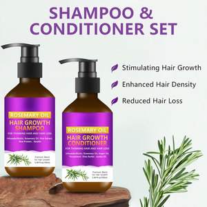 Champú Orgánico Hidratante para <span class=keywords><strong>el</strong></span> Crecimiento del <span class=keywords><strong>Cabello</strong></span>, Anticaspa, con Romero, Aceite y Acondicionador para <span class=keywords><strong>el</strong></span> Crecimiento del <span class=keywords><strong>Cabello</strong></span> para Hombres y Mujeres, Venta al Por Mayor - Product Image 3