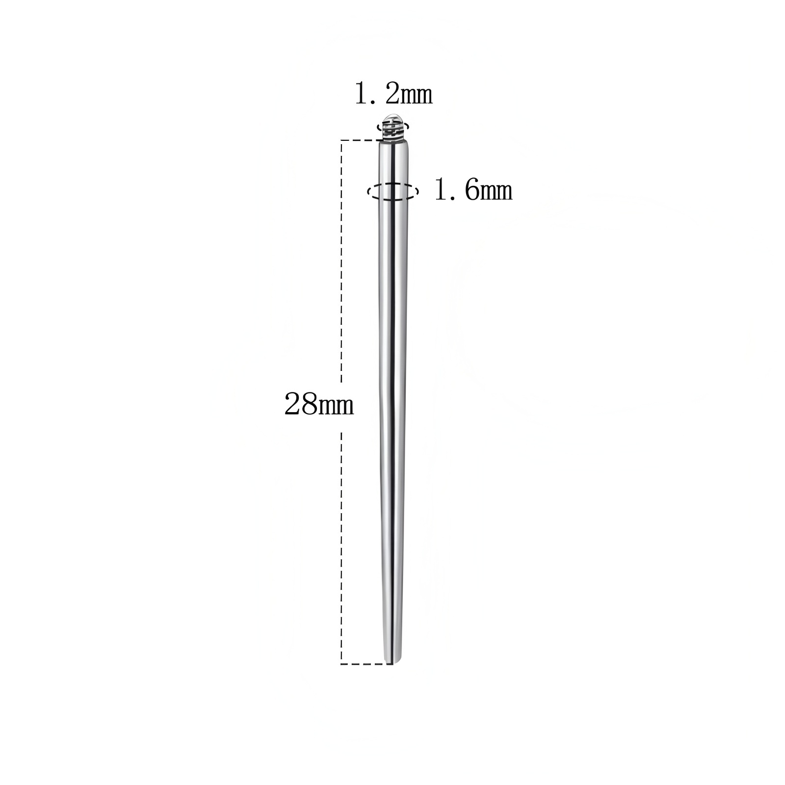 M1.2 - Adecuado para joyería con rosca interna de 14G