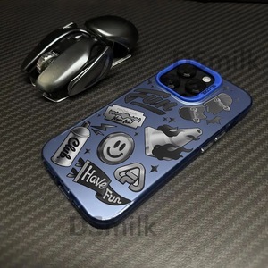 Bạc <span class=keywords><strong>IMD</strong></span> 14 hợp thời trang 7 PC điện thoại di động Trường hợp tương thích cho iPhone 16 15 13 Pro Max 12 xuyên biên giới 11 11 màu - Product Image 2