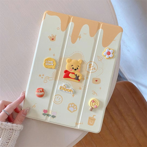 Étui pour tablette avec support pliable Cartoon Dust Bunny pour iPad Air 7 8 9 10 11 Gen 10. Housse mignonne en cuir TPU Loopy DIY pour iPad Pro 9 et 10,2 pouces - Product Image 5