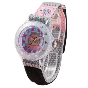 Minimalist Luxury Plastic Watch for Kids Boys with New Design Nylon Strap round Case Quartz Movement Oem Manufacturer