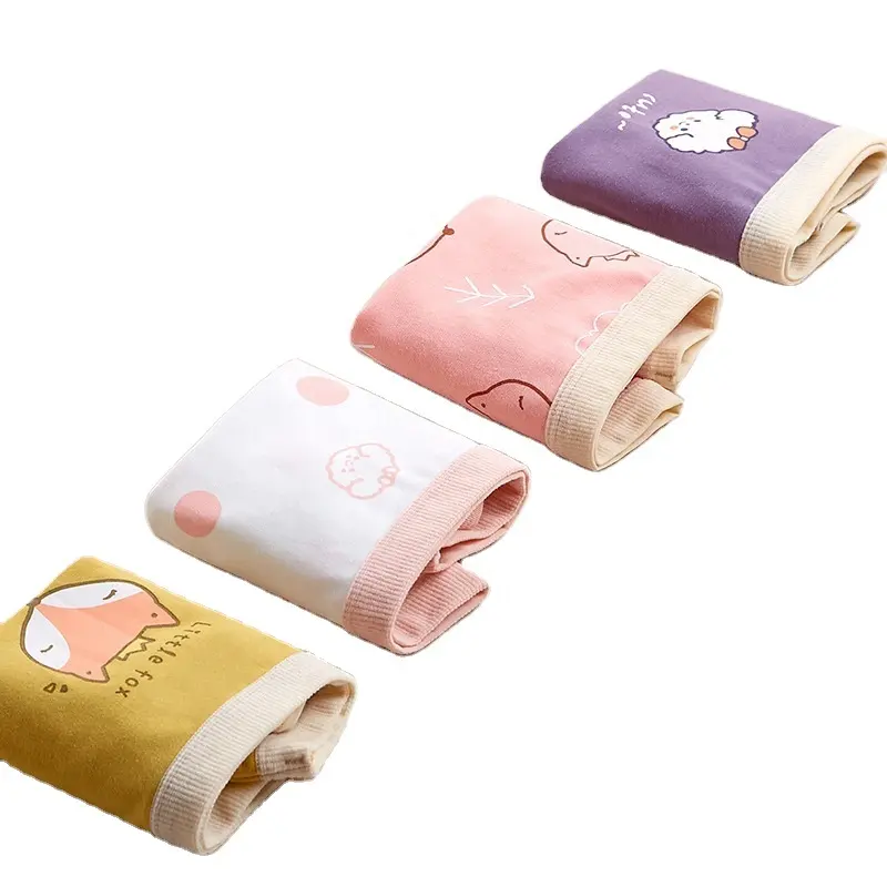 Girls Panties Kids Cotton Underwear Children's Briefs Cherry Cartoon Short 4Pcs new Baby Kids girls Panties Children Underwear