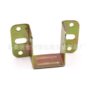 Soporte de Esquina para Cama Tipo Abierto Hirotaka 35x32x44x78mm, Conector de Soporte Duradero de Hierro Plateado para Muebles - Product Image 1