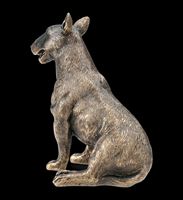 2025 chien Figurine Bull Terrier couleur bronze Bull Terrier Statue sculpture personnalisée chien FIGURE