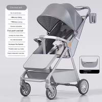 Système de voyage haute vue bébé poussette 3 en 1 avec siège bébé pour nouveau-nés haut paysage landau pliable poussette bébé